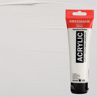 Talens Amsterdam vopsea acrilică, 120 ml - 105, titanium white