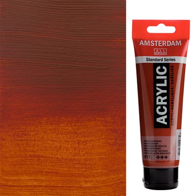 Talens Amsterdam vopsea acrilică, 120 ml - 411, burnt sienna