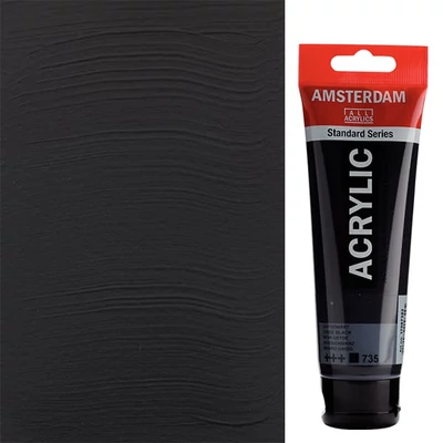 Talens Amsterdam vopsea acrilică, 120 ml - 735, oxide black