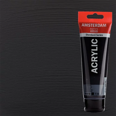 Talens Amsterdam vopsea acrilică, 120 ml - 735, oxide black