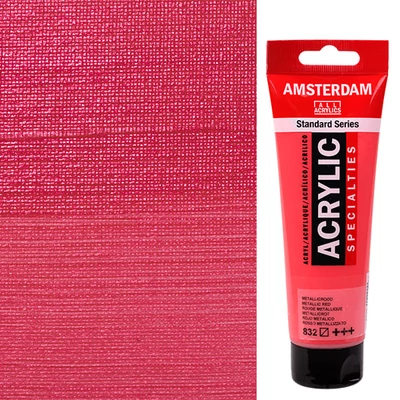 Talens Amsterdam vopsea acrilică, 120 ml - 832, metallic red