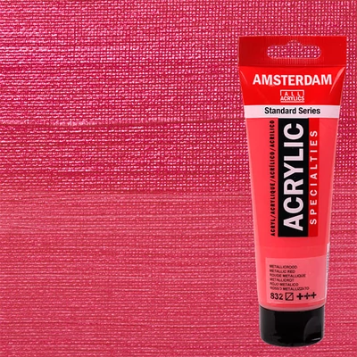 Talens Amsterdam vopsea acrilică, 120 ml - 832, metallic red