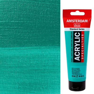 Talens Amsterdam vopsea acrilică, 120 ml - 836, metallic green