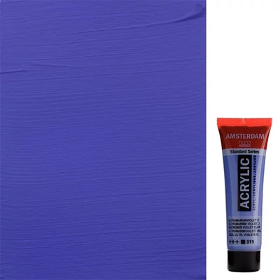 Talens Amsterdam vopsea acrilică, 20 ml - 519, ultramarine violet light
