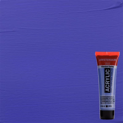 Talens Amsterdam vopsea acrilică, 20 ml - 519, ultramarine violet light