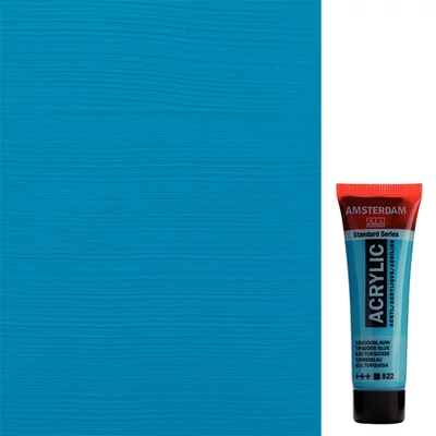 Talens Amsterdam vopsea acrilică, 20 ml - 522, turquoise blue