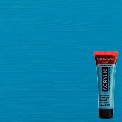 Talens Amsterdam vopsea acrilică, 20 ml - 522, turquoise blue
