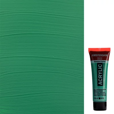 Talens Amsterdam vopsea acrilică, 20 ml - 615, emerald green