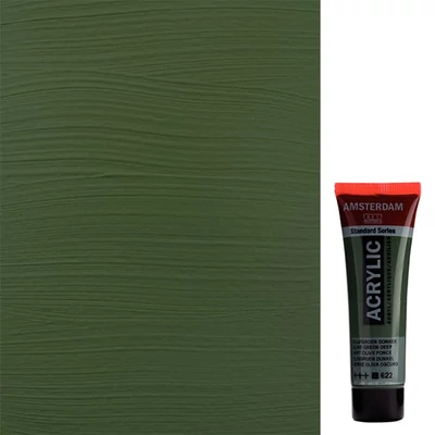 Talens Amsterdam vopsea acrilică, 20 ml - 622, olive green deep