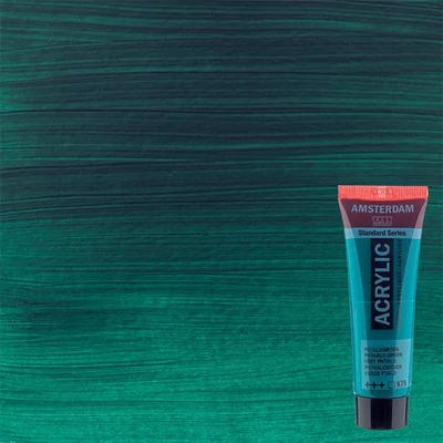 Talens Amsterdam vopsea acrilică, 20 ml - 675, phthalo green