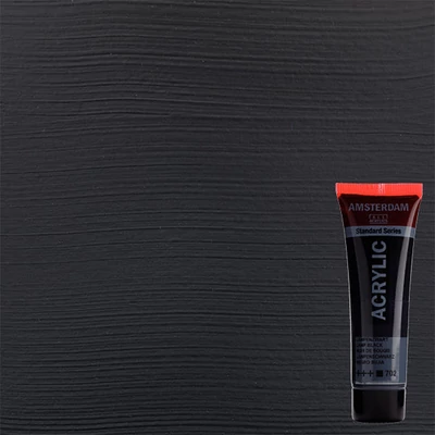 Talens Amsterdam vopsea acrilică, 20 ml - 702, lamp black