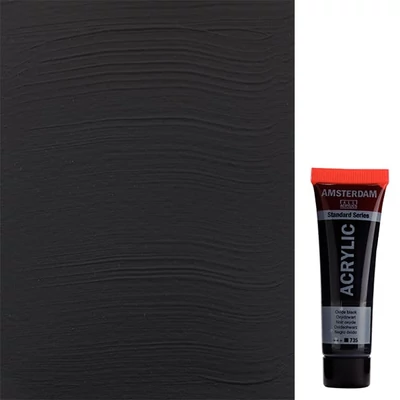 Talens Amsterdam vopsea acrilică, 20 ml - 735, oxide black