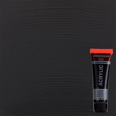 Talens Amsterdam vopsea acrilică, 20 ml - 735, oxide black