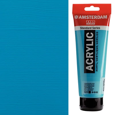 Talens Amsterdam vopsea acrilică, 250 ml - 522, turquoise blue