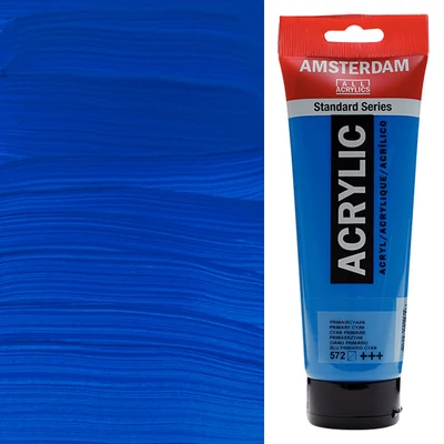 Talens Amsterdam vopsea acrilică, 250 ml - 572, primary cyan