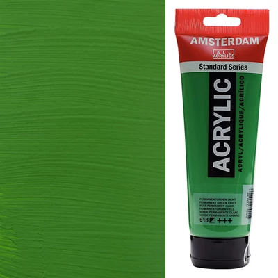 Talens Amsterdam vopsea acrilică, 250 ml - 618, permanent green light