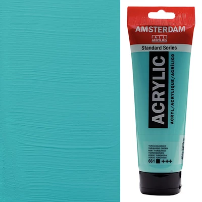 Talens Amsterdam vopsea acrilică, 250 ml - 661, turquoise green