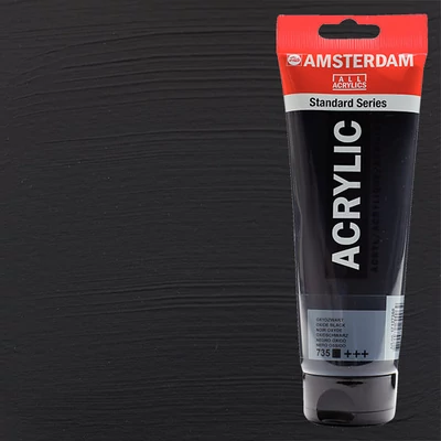Talens Amsterdam vopsea acrilică, 250 ml - 735, oxide black