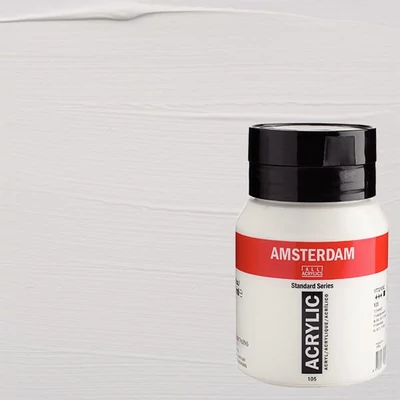 Talens Amsterdam vopsea acrilică, 500 ml - 105, titanium white
