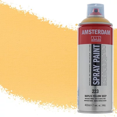 Talens Amsterdam spray vopsea acrilică pe bază de apă, 400 ml - 223, naples yellow deep