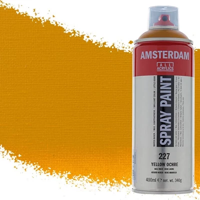 Talens Amsterdam spray vopsea acrilică pe bază de apă, 400 ml - 227, yellow ochre