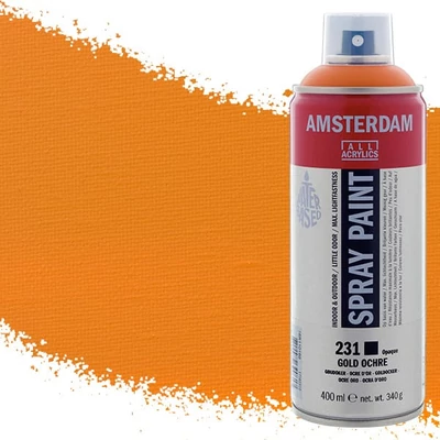 Talens Amsterdam spray vopsea acrilică pe bază de apă, 400 ml - 231, gold ochre