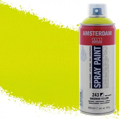 Talens Amsterdam spray vopsea acrilică pe bază de apă, 400 ml - 243, greenish yellow
