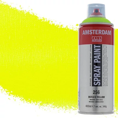 Talens Amsterdam spray vopsea acrilică pe bază de apă, 400 ml - 256, reflex yellow
