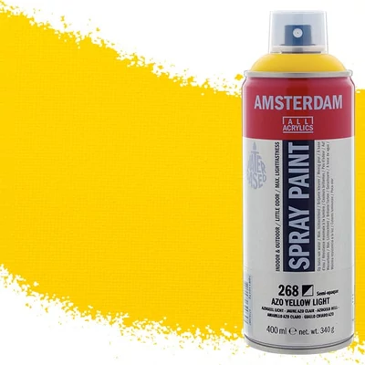 Talens Amsterdam spray vopsea acrilică pe bază de apă, 400 ml - 268, azo yellow light