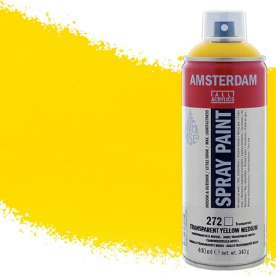 Talens Amsterdam spray vopsea acrilică pe bază de apă, 400 ml - 272, transparent yellow medium