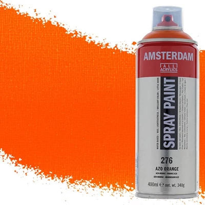 Talens Amsterdam spray vopsea acrilică pe bază de apă, 400 ml - 276, azo orange
