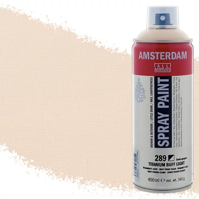 Talens Amsterdam spray vopsea acrilică pe bază de apă, 400 ml - 289, titanium buff light