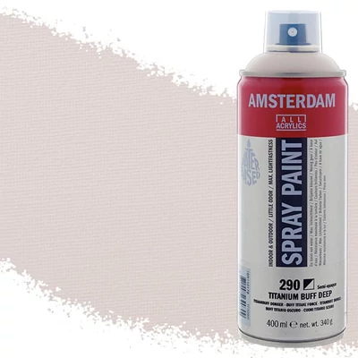 Talens Amsterdam spray vopsea acrilică pe bază de apă, 400 ml - 290, titanium buff deep