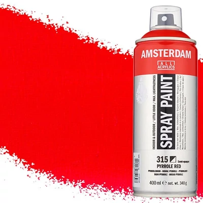 Talens Amsterdam spray vopsea acrilică pe bază de apă, 400 ml - 315, pyrrole red