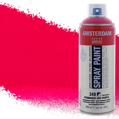 Talens Amsterdam spray vopsea acrilică pe bază de apă, 400 ml - 348, permanent red purple