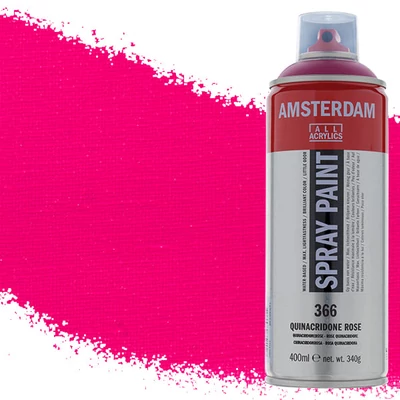 Talens Amsterdam spray vopsea acrilică pe bază de apă, 400 ml - 366, quinacridone rose