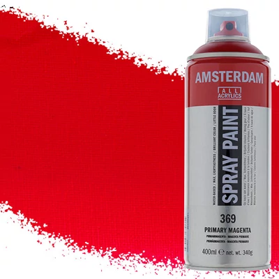 Talens Amsterdam spray vopsea acrilică pe bază de apă, 400 ml - 369, primary magenta