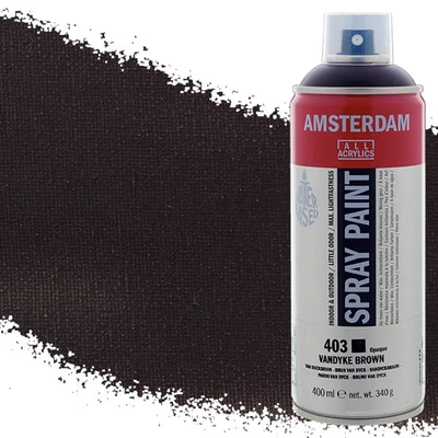 Talens Amsterdam spray vopsea acrilică pe bază de apă, 400 ml - 403, vandyke brown