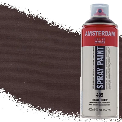 Talens Amsterdam spray vopsea acrilică pe bază de apă, 400 ml - 409, burnt umber