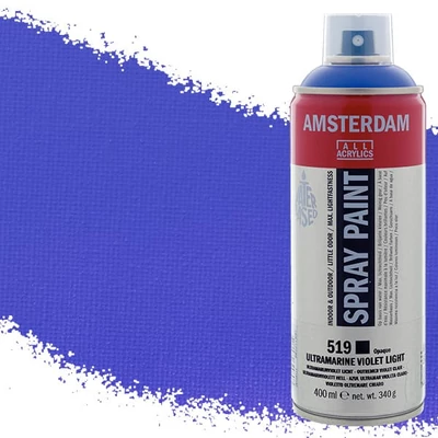 Talens Amsterdam spray vopsea acrilică pe bază de apă, 400 ml - 519, ultramarine violet light