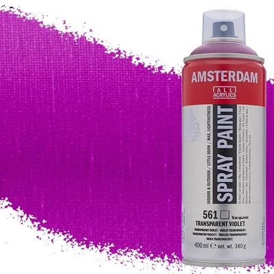 Talens Amsterdam spray vopsea acrilică pe bază de apă, 400 ml - 561, transparent violet