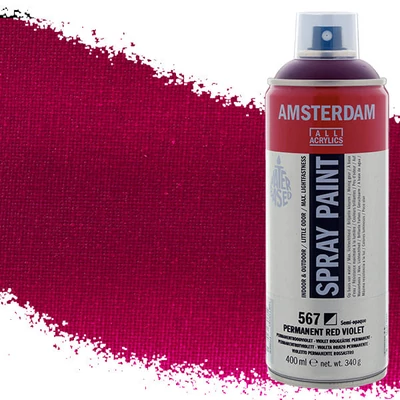 Talens Amsterdam spray vopsea acrilică pe bază de apă, 400 ml - 567, permanent red violet