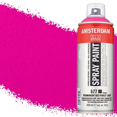 Talens Amsterdam spray vopsea acrilică pe bază de apă, 400 ml - 577, permanent red violet light