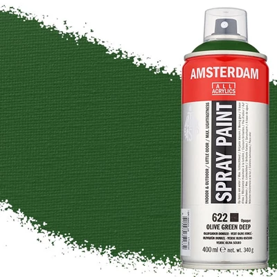Talens Amsterdam spray vopsea acrilică pe bază de apă, 400 ml - 622, olive green deep