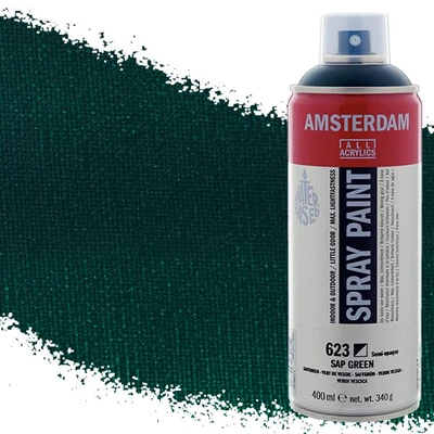 Talens Amsterdam spray vopsea acrilică pe bază de apă, 400 ml - 623, sap green