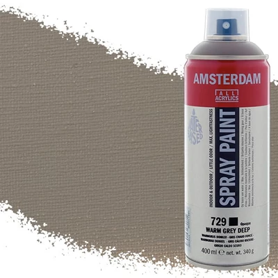 Talens Amsterdam spray vopsea acrilică pe bază de apă, 400 ml - 729, warm grey deep