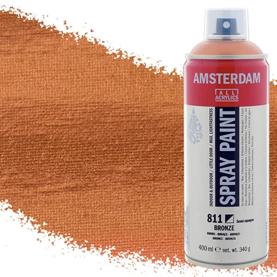 Talens Amsterdam spray vopsea acrilică pe bază de apă, 400 ml - 811, bronze
