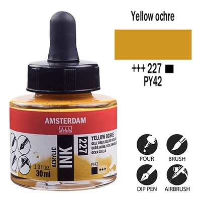 Talens Amsterdam cerneală acrilică, 30 ml - 227, yellow ochre