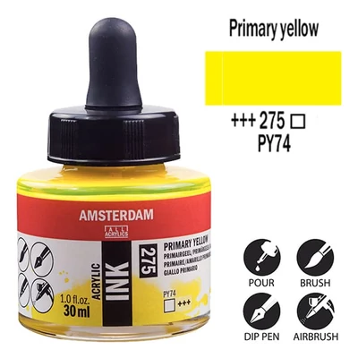 Talens Amsterdam cerneală acrilică, 30 ml - 275, primary yellow