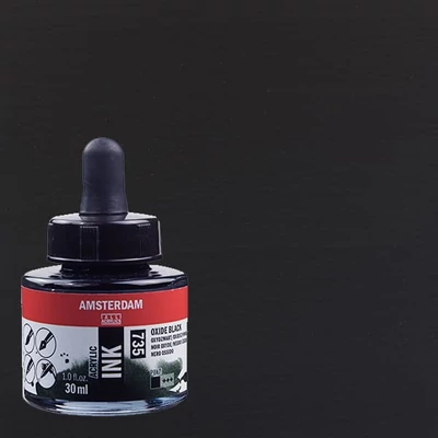 Talens Amsterdam cerneală acrilică, 30 ml - 735, oxide black